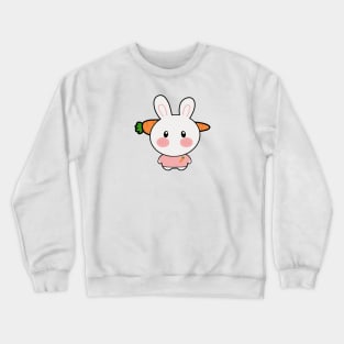 Bunny with Carrot Headband Crewneck Sweatshirt